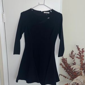 Halston black dress